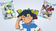 Ash Ketchum and two Pokémon TCG Pocket cards