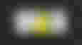 Dispatch logo in white with a yellow cape in the middle, plus white snow behind the logo.