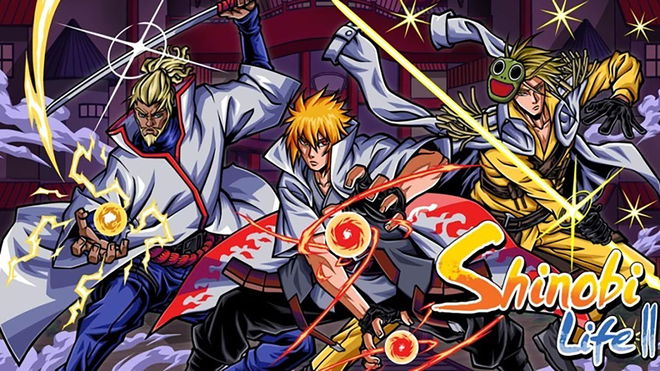 a group of anime characters are standing next to each other holding swords .