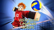 Volleyball player jumping above the net