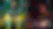 A character from Cyberpunk 2077 in a yellow coat next to a female character from Baldur's Gate 3.