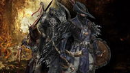 Two characters back-to-back in Lords of the Fallen