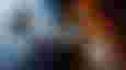 Call of Duty: Black Ops 7 cover art and logo in white and orange, featuring a solider bathed in both blue and orange light in the background, with one black headset to the side, and another white one to the other. 