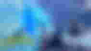 Roblox character holding a fishing rod with a big fish in Roblox Fisch
